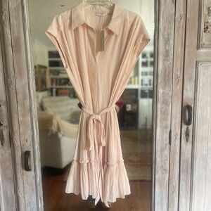 Ramy Brook Blush Button-Up Dress